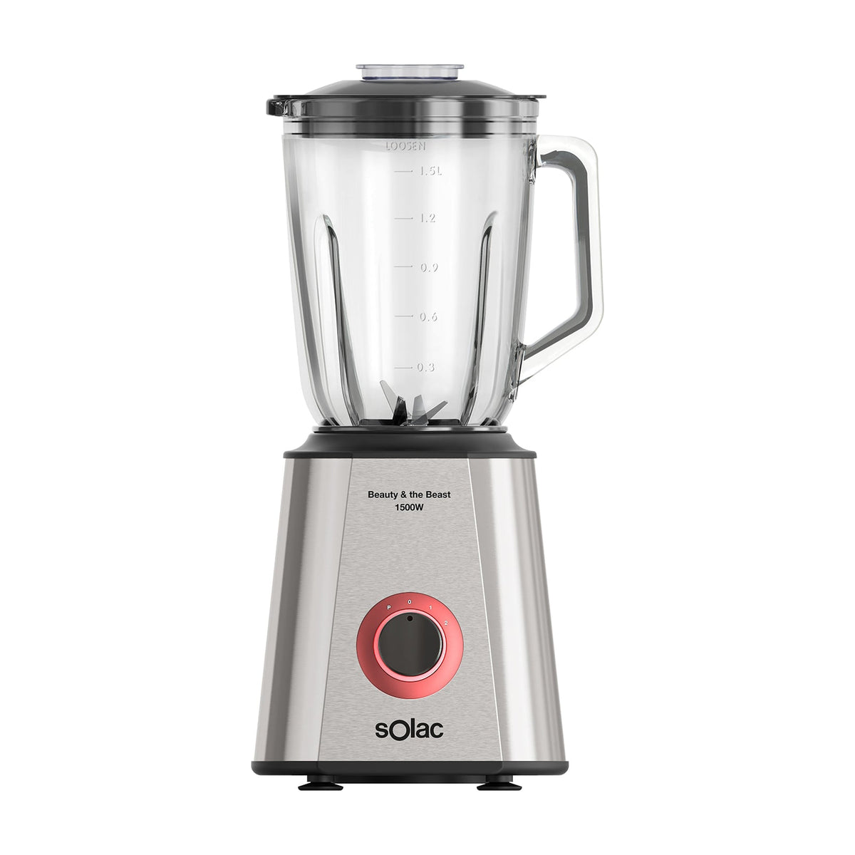 Batidora de vaso Solac Beauty and the Beast 1500 BV5728, 1500 W y 1,5 l