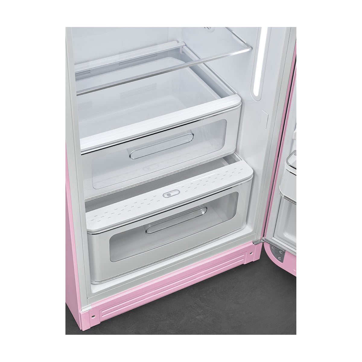 Frigorífico de una puerta Smeg FAB28RPK6 rosa, 270 litros, clase C