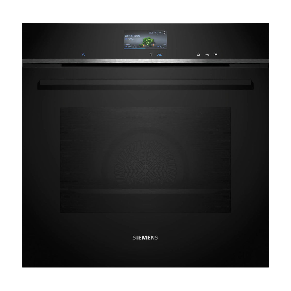 Horno con vapor Siemens HR736G1B1, 71 l, negro