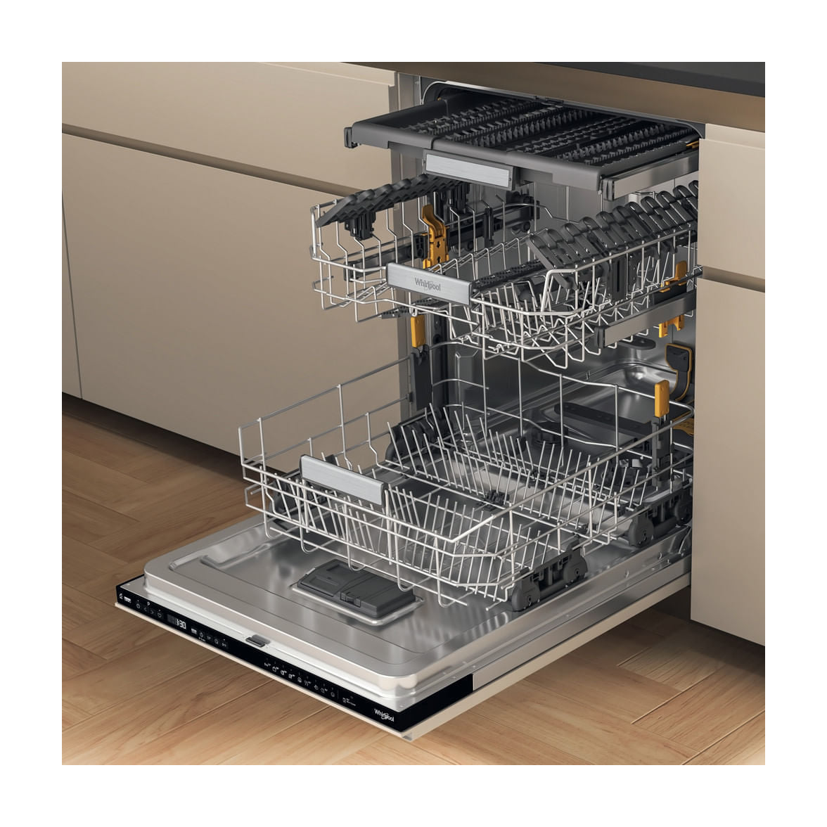 Lavavajillas integrable Whirlpool W7I HP40 L, 15 cubiertos, clase C