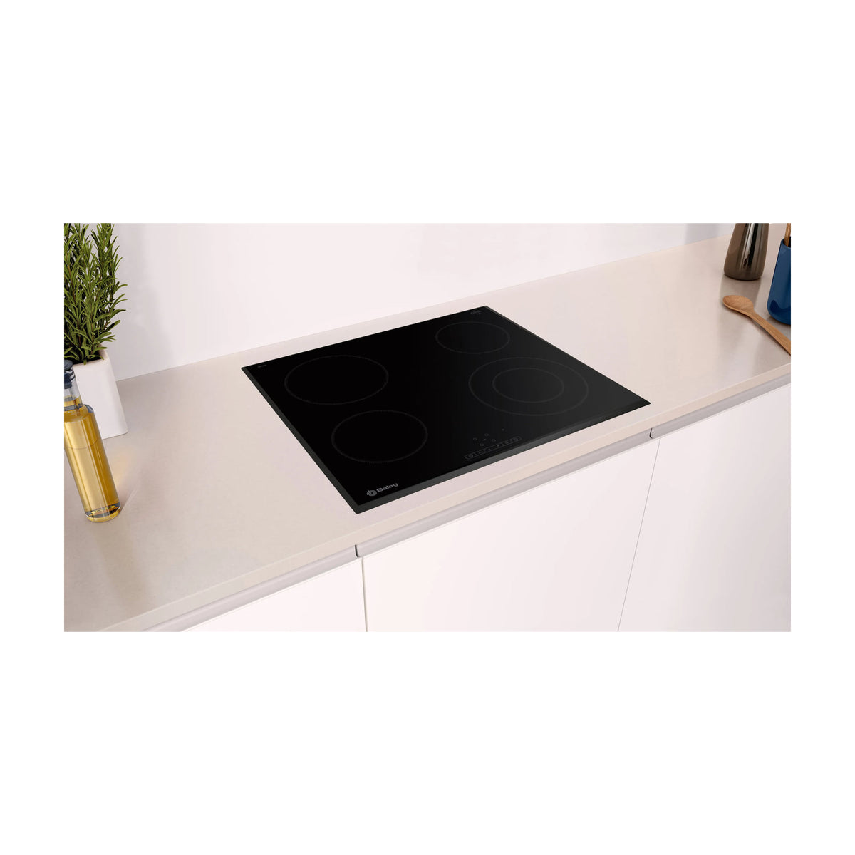 Placa vitrocerámica Balay 3EB721LR de 60 cm, 4 zonas y acabado biselado