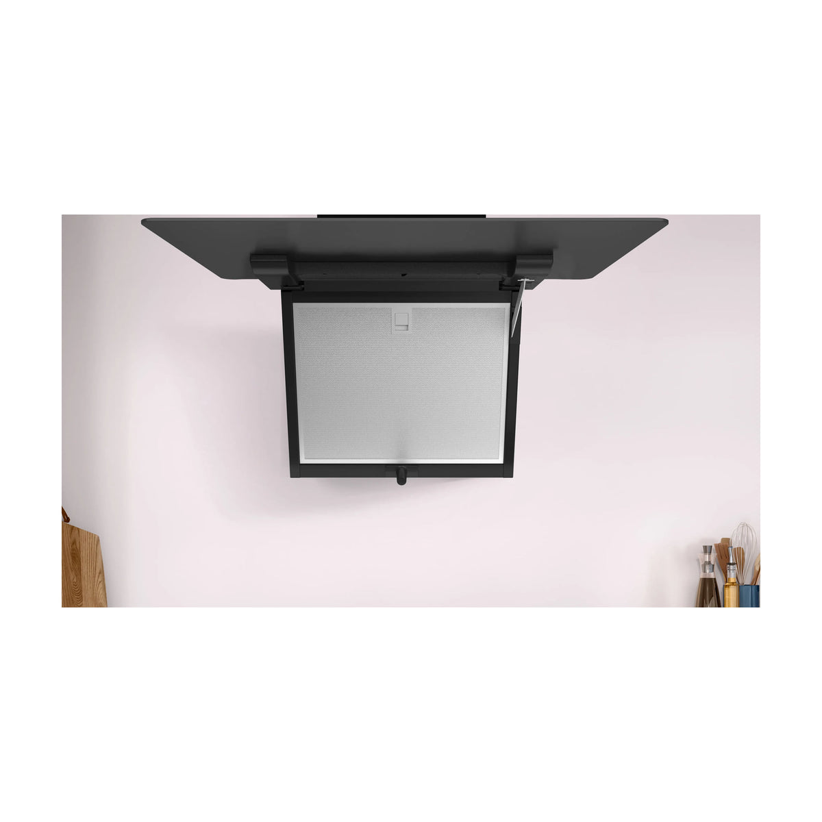 Campana decorativa inclinada Balay 3BC567GNH de 60 cm en cristal negro