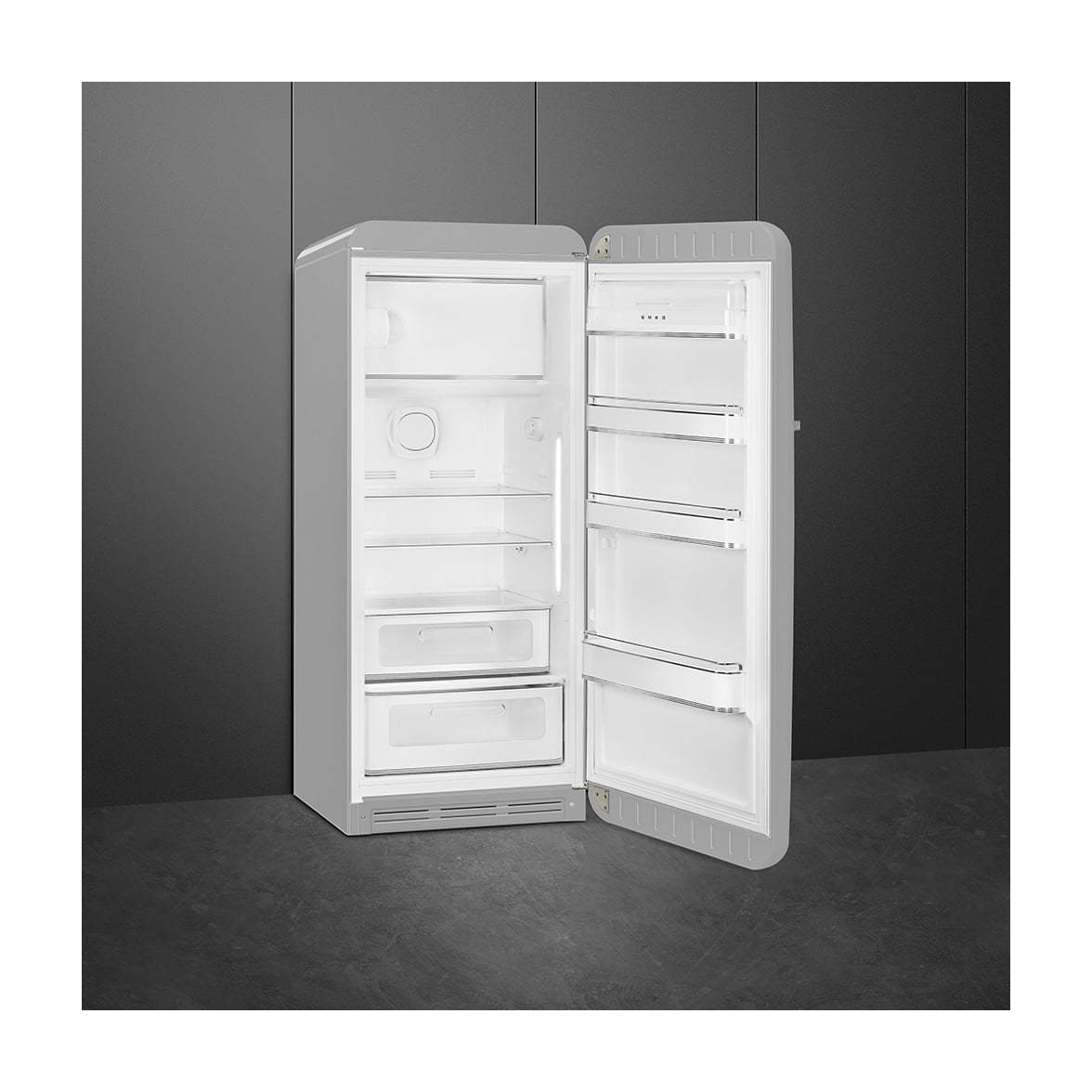 Frigorífico de una puerta Smeg FAB28RSV6, 270 l, plata