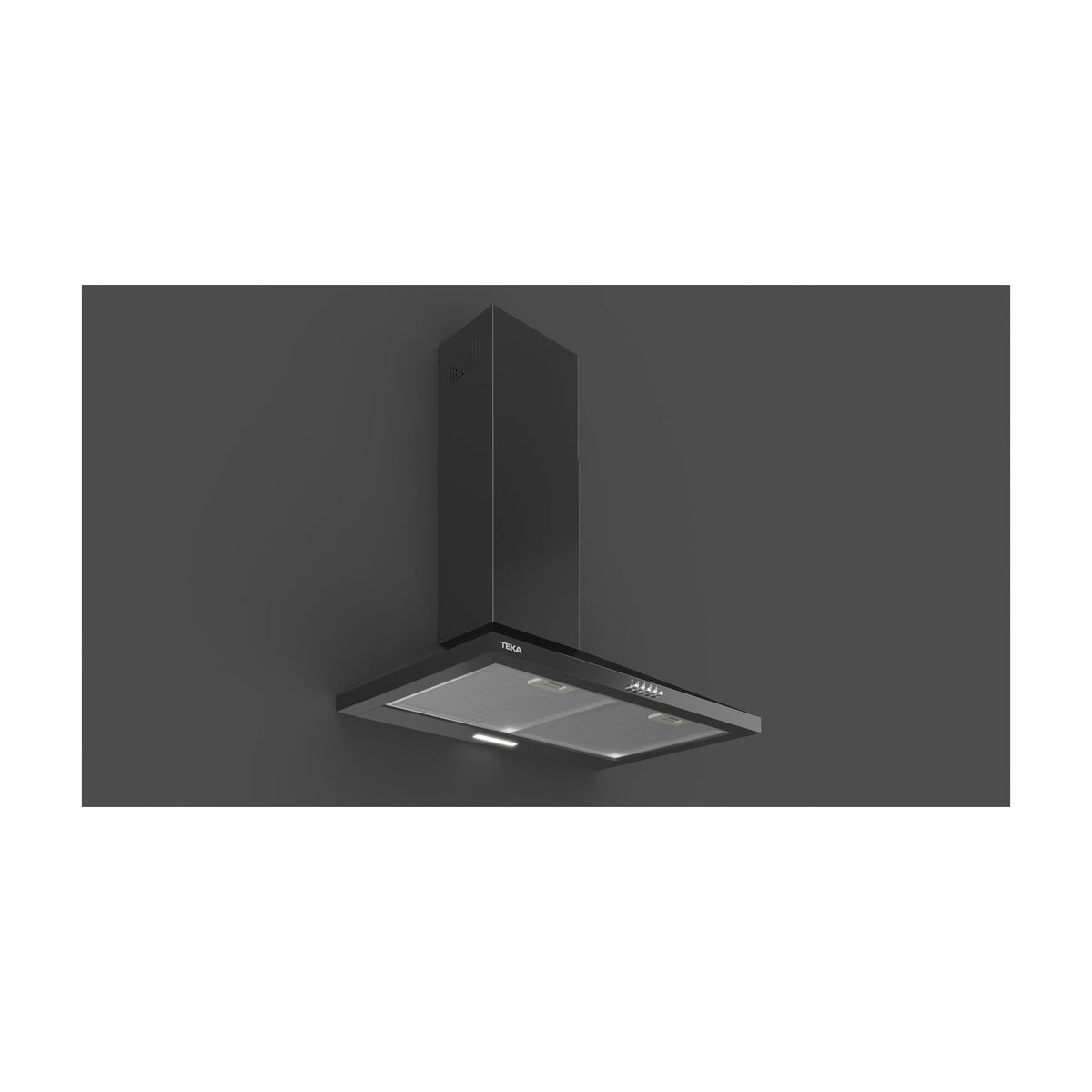Campana decorativa Teka DBB 74140 KOS BK de 70 cm, negra con LED