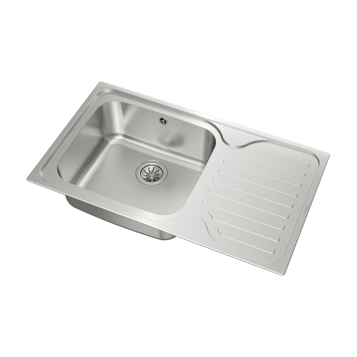 Fregadero Teka Classic Max 1C 1E de acero inoxidable con escurridor derecho