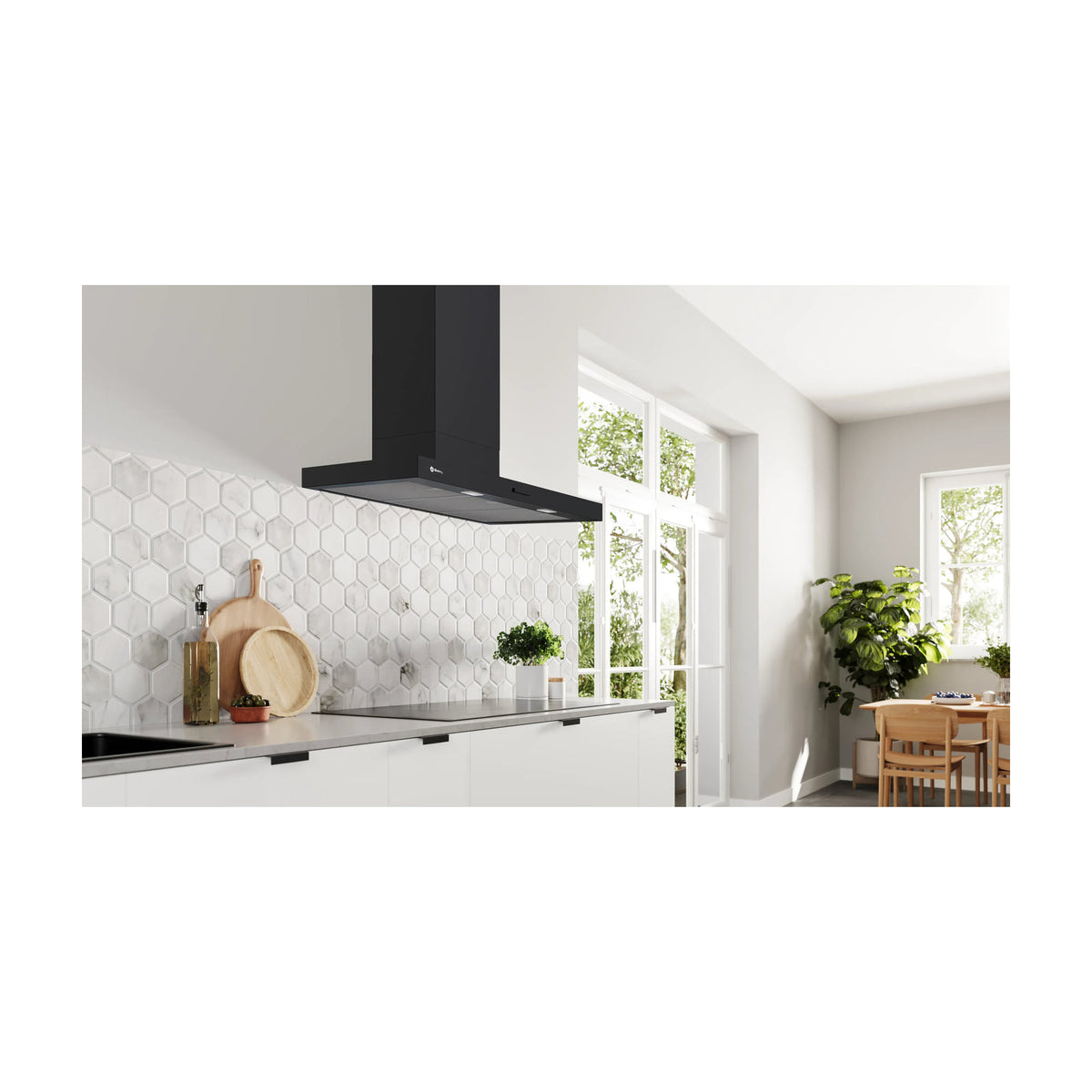 Campana decorativa Balay 3BC894MM de 90 cm en negro mate