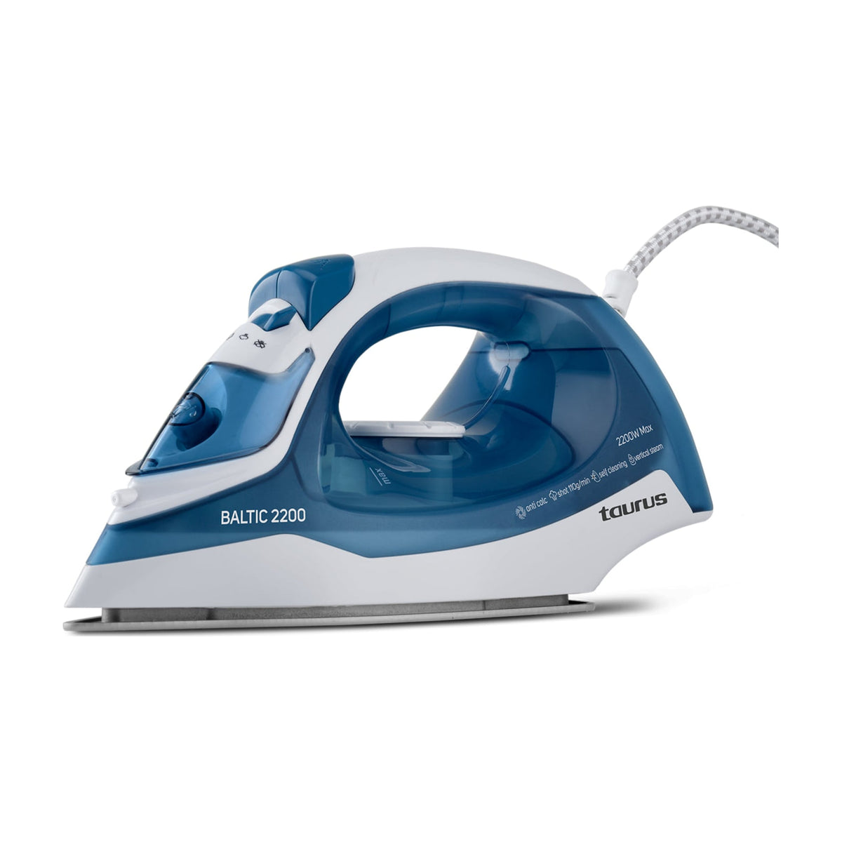Plancha de vapor Taurus Baltic 2200 de 2200 W con suela Silver