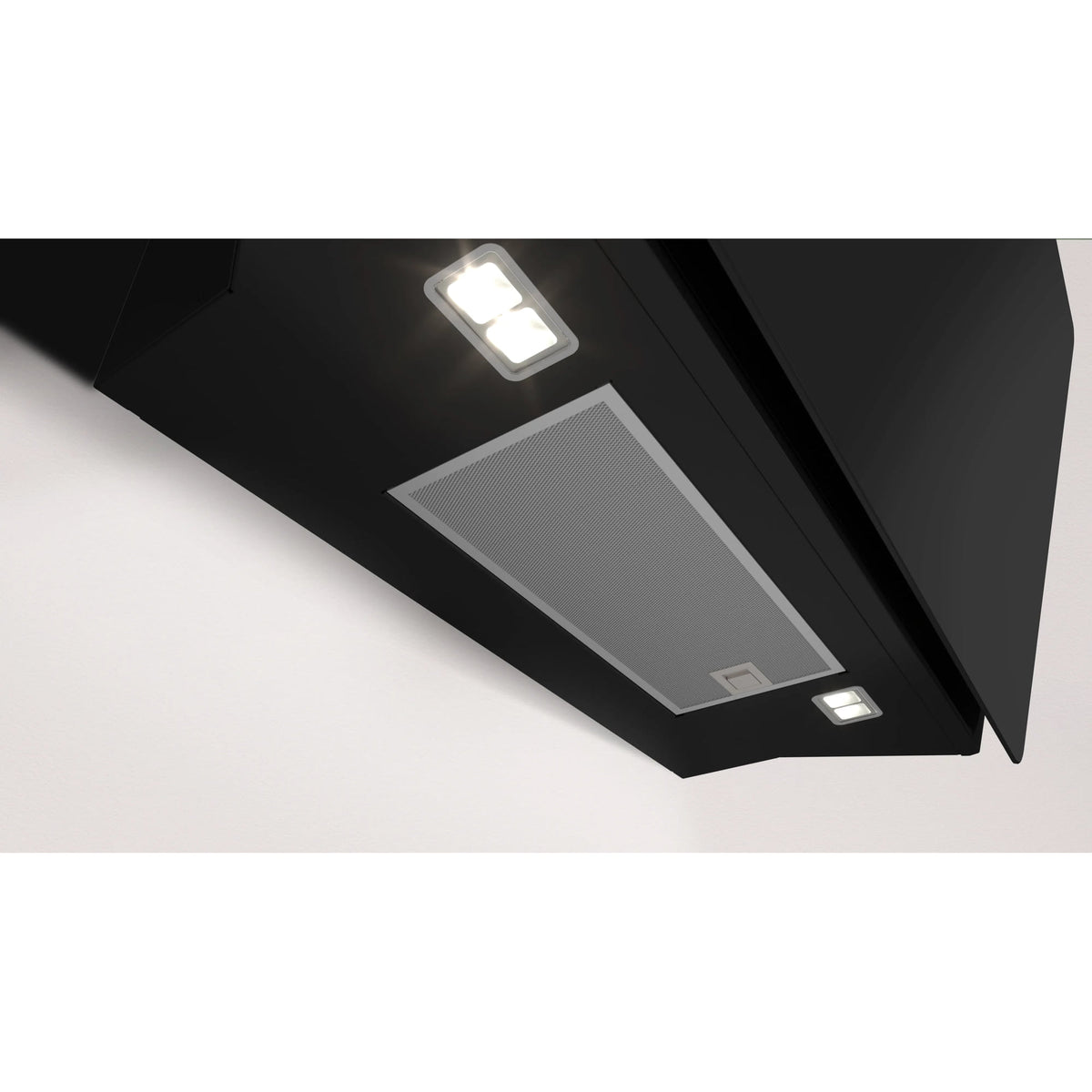 Campana decorativa inclinada Balay 3BC599AN de 90 cm en cristal negro