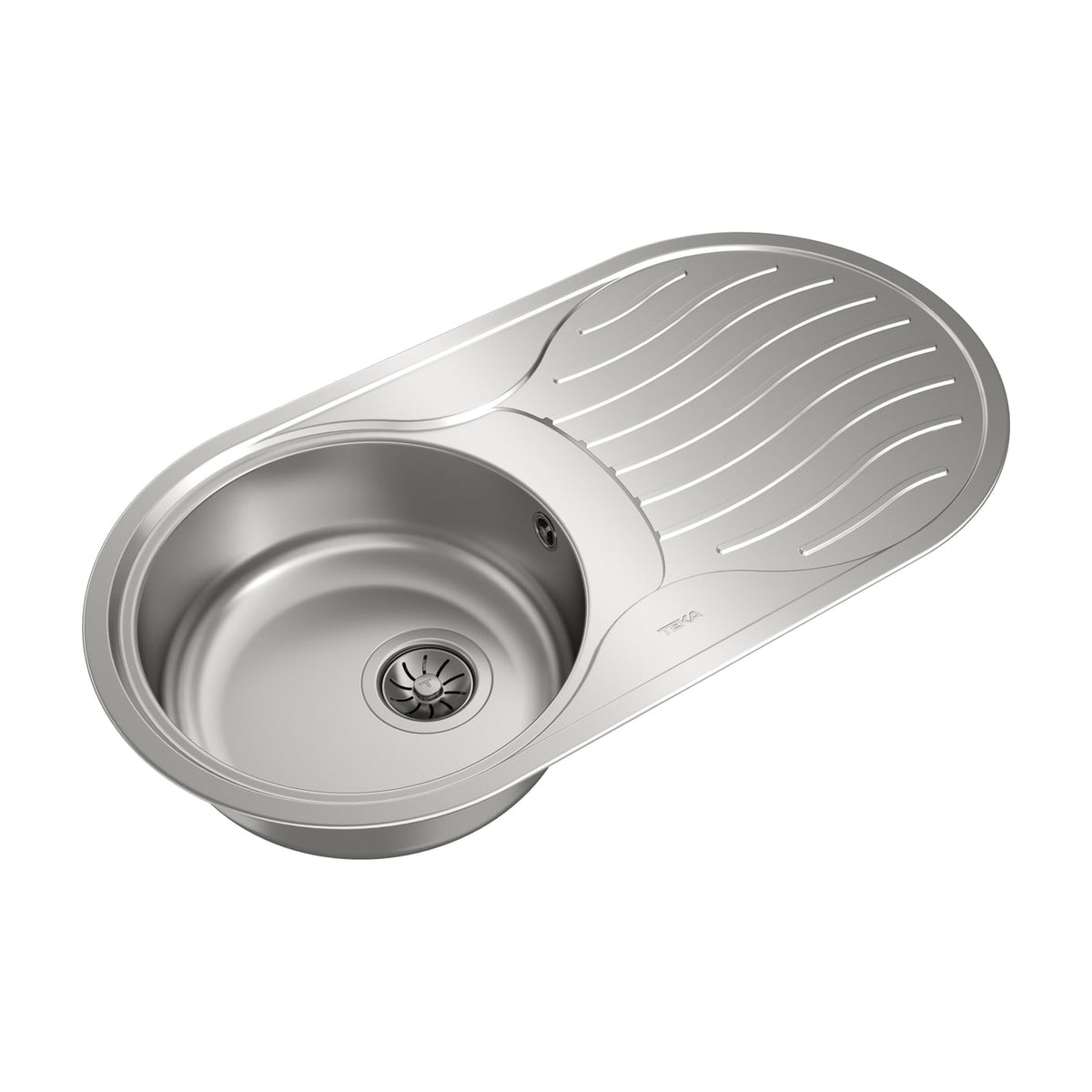 Fregadero Teka DR-80 1C 1E de acero inoxidable con escurridor reversible