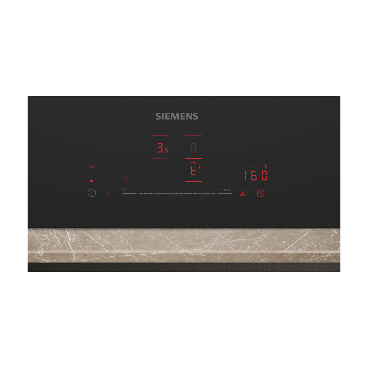 Placa de inducción Siemens EH61AHCC1E iQ300 de 60 cm, negro mate