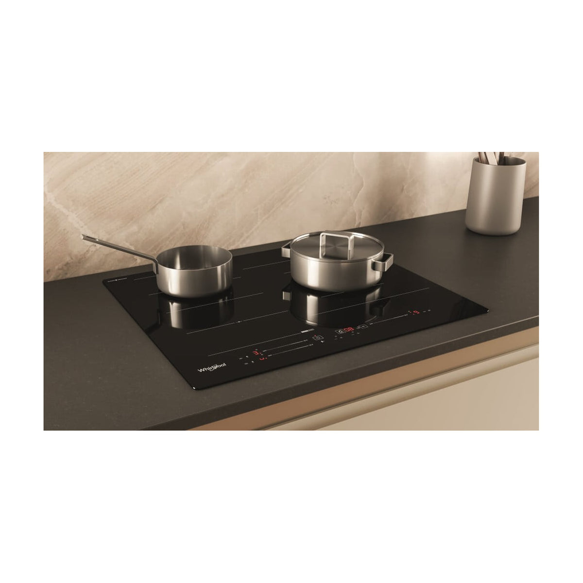 Placa de inducción Whirlpool WF S9860 CPNE, 3 zonas y FlexiSide