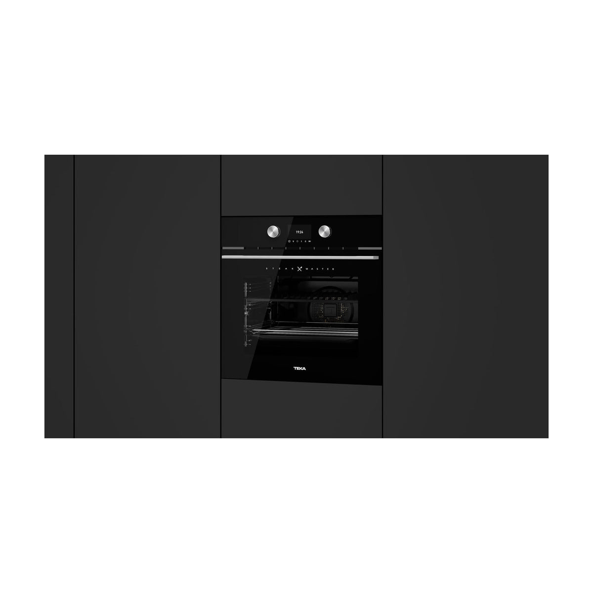 Horno integrable Teka SteakMaster BK pirolítico, 63 l útiles y SteakGrill