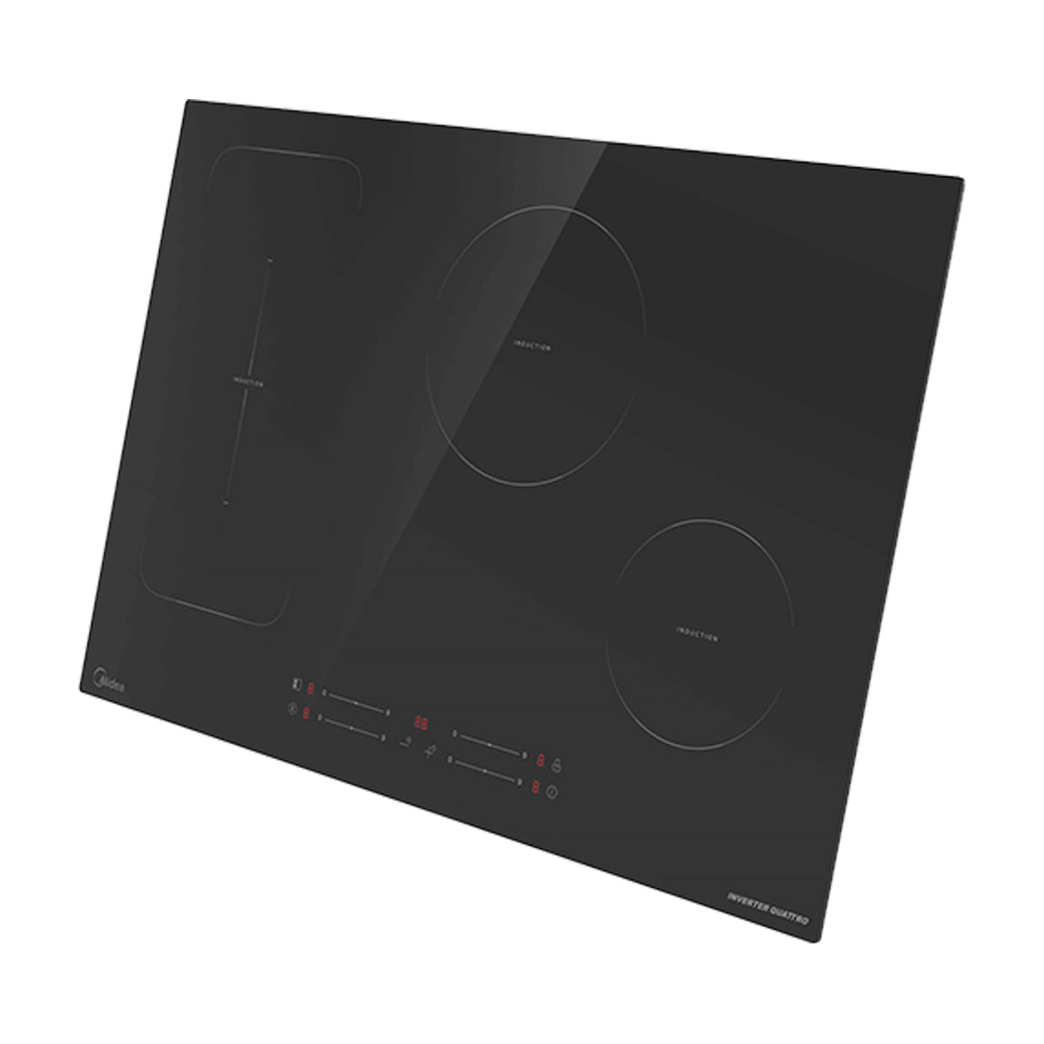 Placa de inducción Midea MIH740F98K0 con 4 zonas y zona flexible