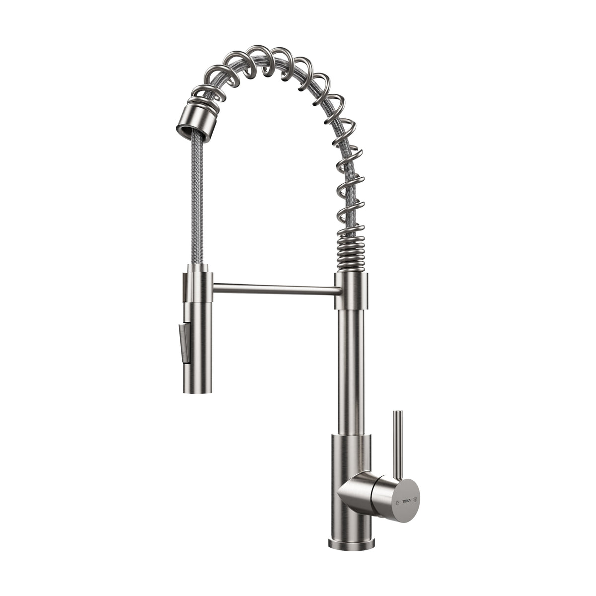 Grifo de cocina Teka UNI 9912 monomando inox con ducha extraíble