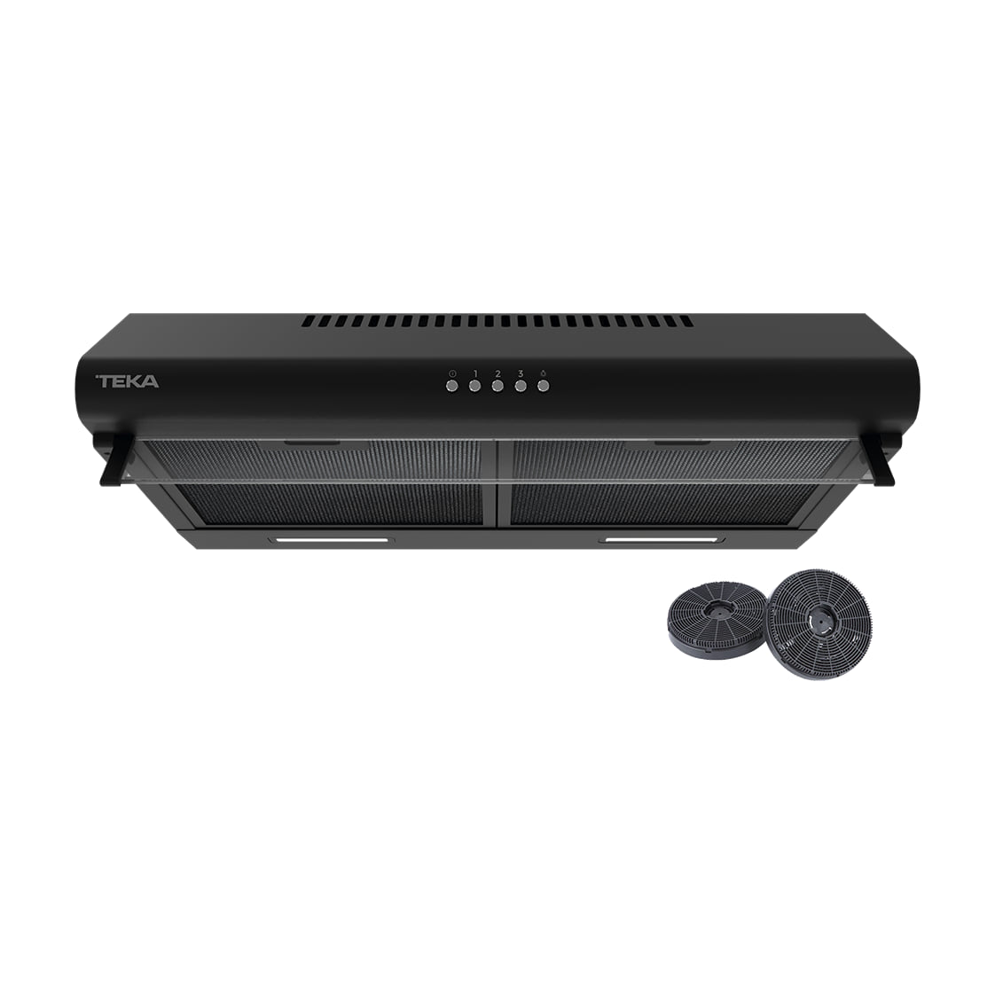 Campana convencional Teka CM 62120 KCS BK, 60 cm y 3 velocidades