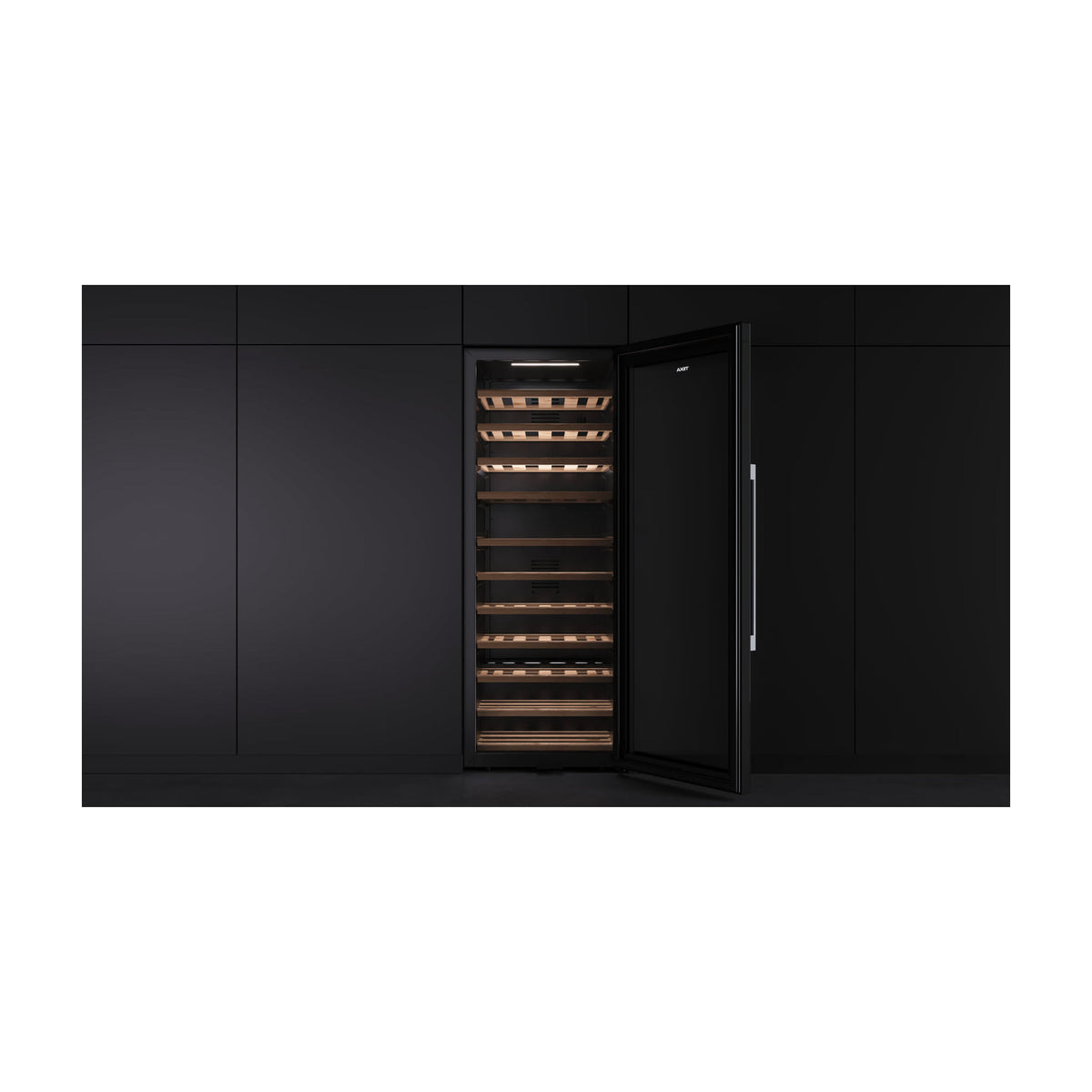 Vinoteca Teka Sommelier RVF 10051 GBK de 51 botellas, cristal negro