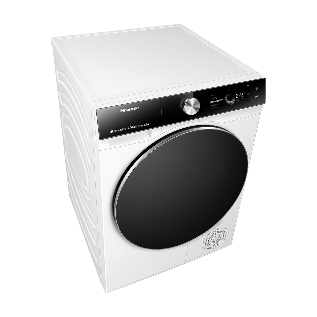 Secadora Hisense DH7S107BW de bomba de calor, 10 kg y Wi-Fi