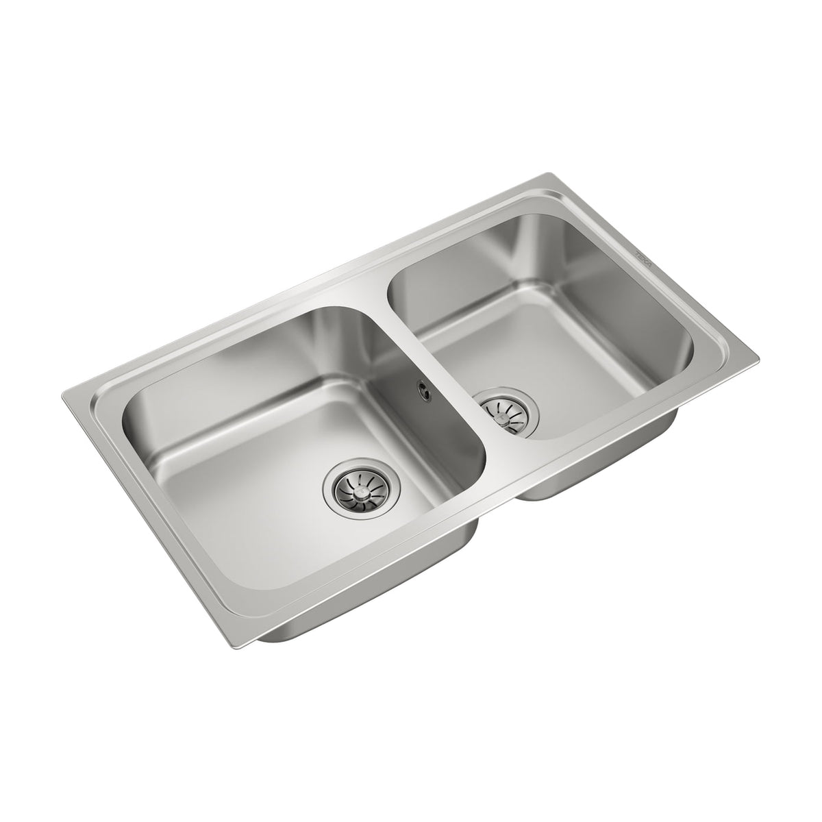 Fregadero Teka Classic 2C 86 de acero inoxidable, 2 cubetas y 86 cm