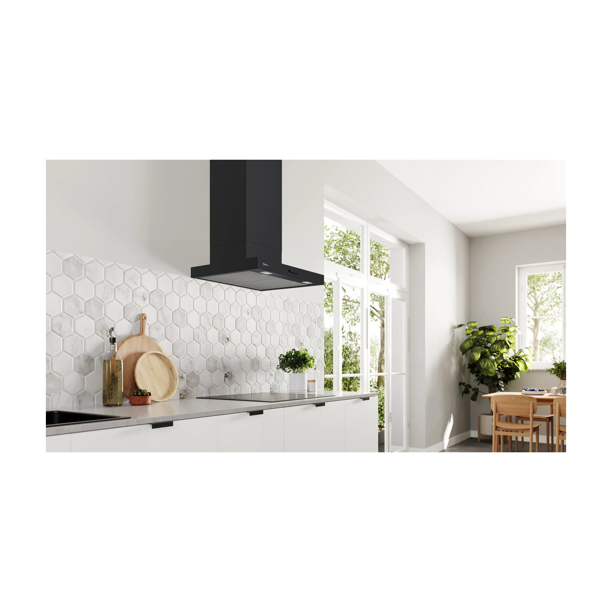 Campana decorativa Balay 3BC864MM de 60 cm, negro mate