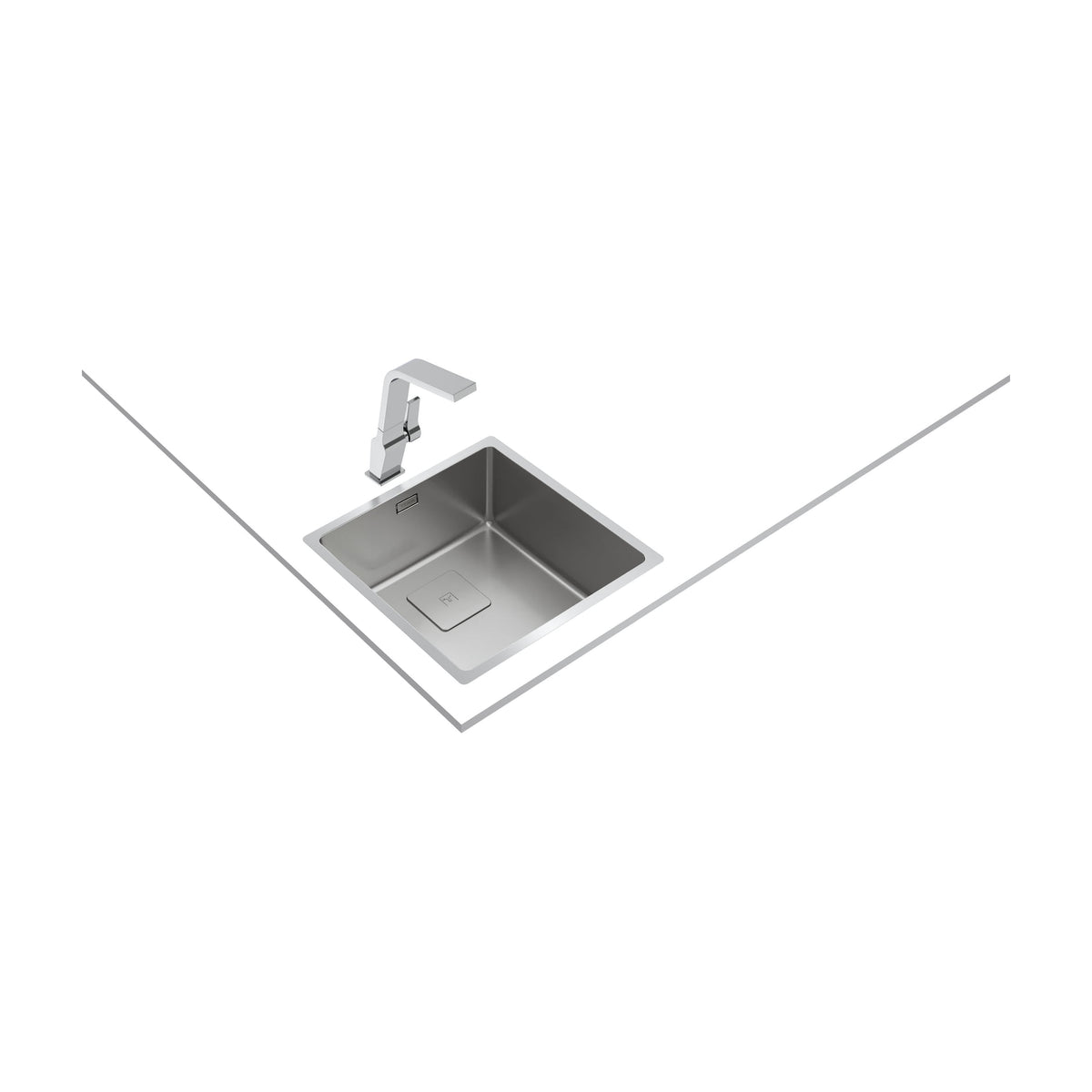 Fregadero Teka FlexLinea RS15 40.40 PureClean, una cubeta e inox