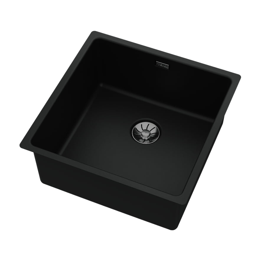 Fregadero Teka TopLine RS15 40.40 de acero inoxidable negro, instalación 3 en 1