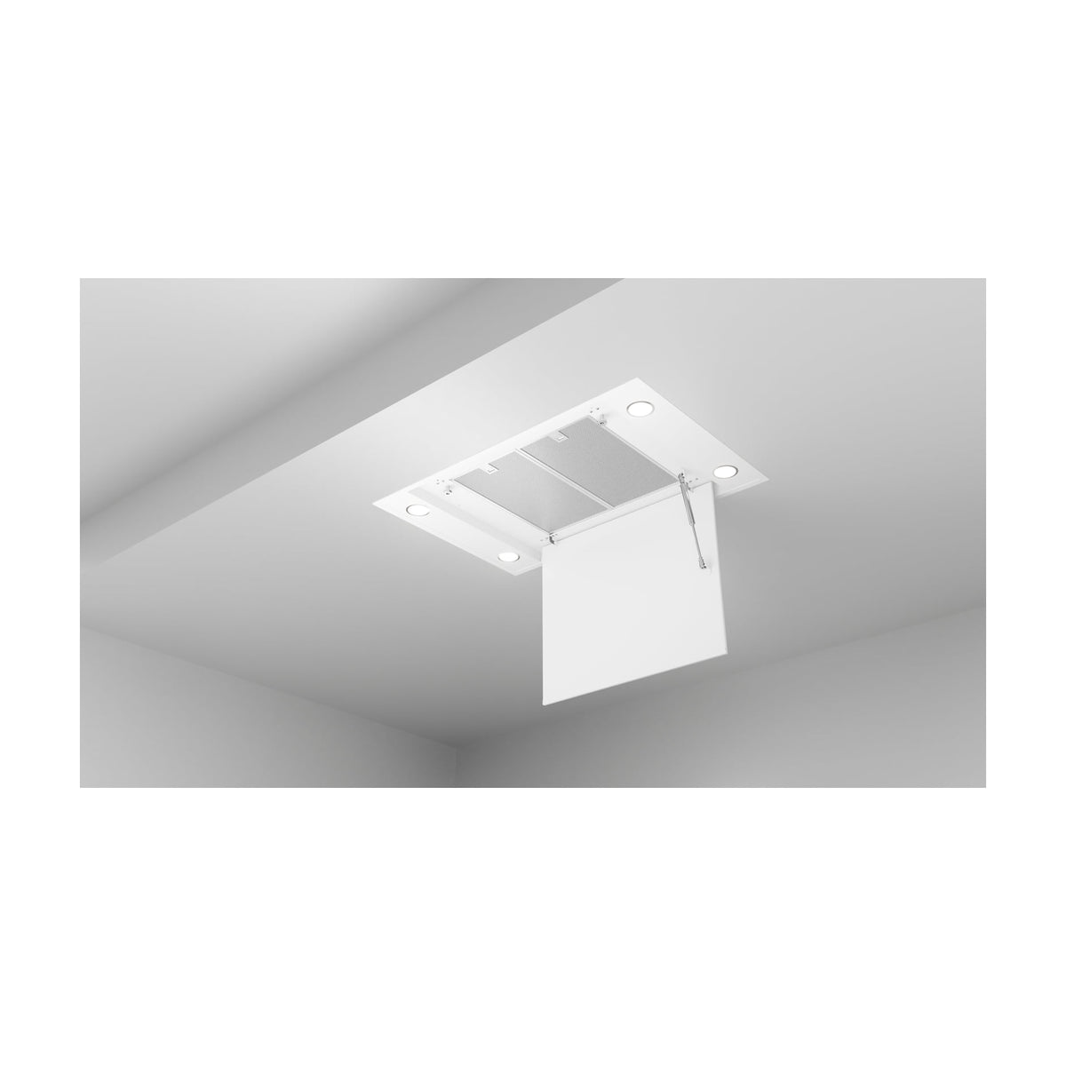 Campana de techo Teka DHT 96340 WH blanca, 90 cm y aspiración perimetral