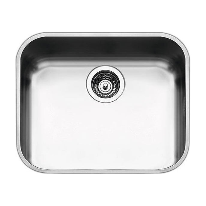Fregadero Smeg UM50 de acero inoxidable, una cubeta y montaje bajo encimera