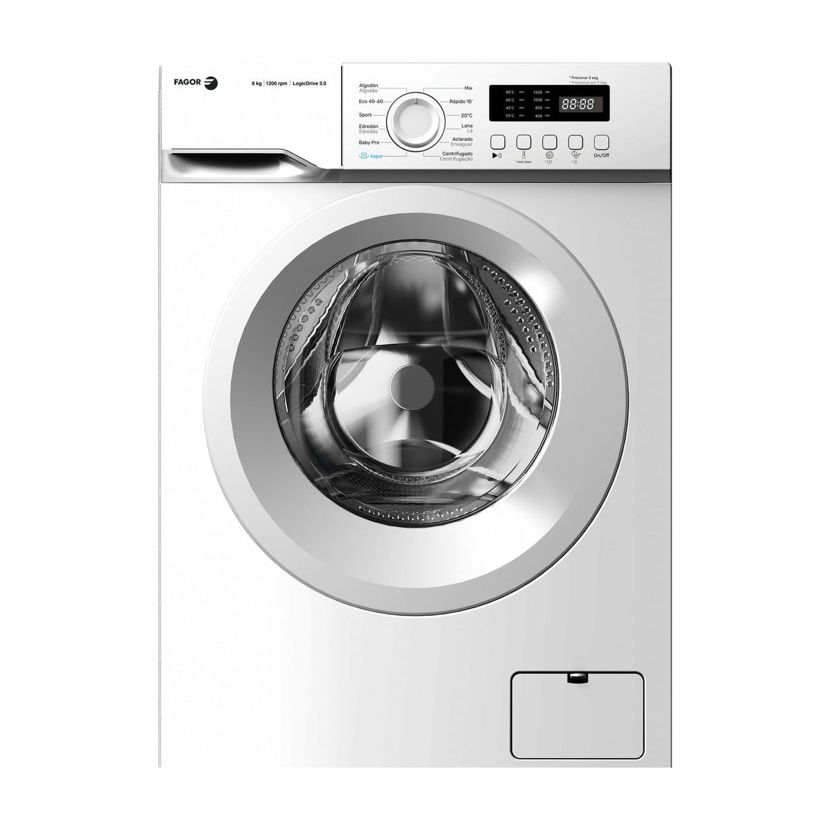 Lavadora Fagor 3FE-8712 de carga frontal, 8 kg y 1200 rpm
