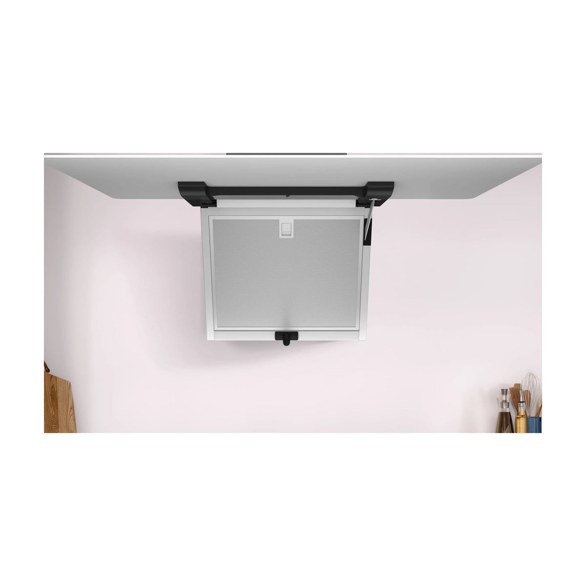 Campana decorativa inclinada Balay 3BC587GBH, 80 cm, cristal blanco