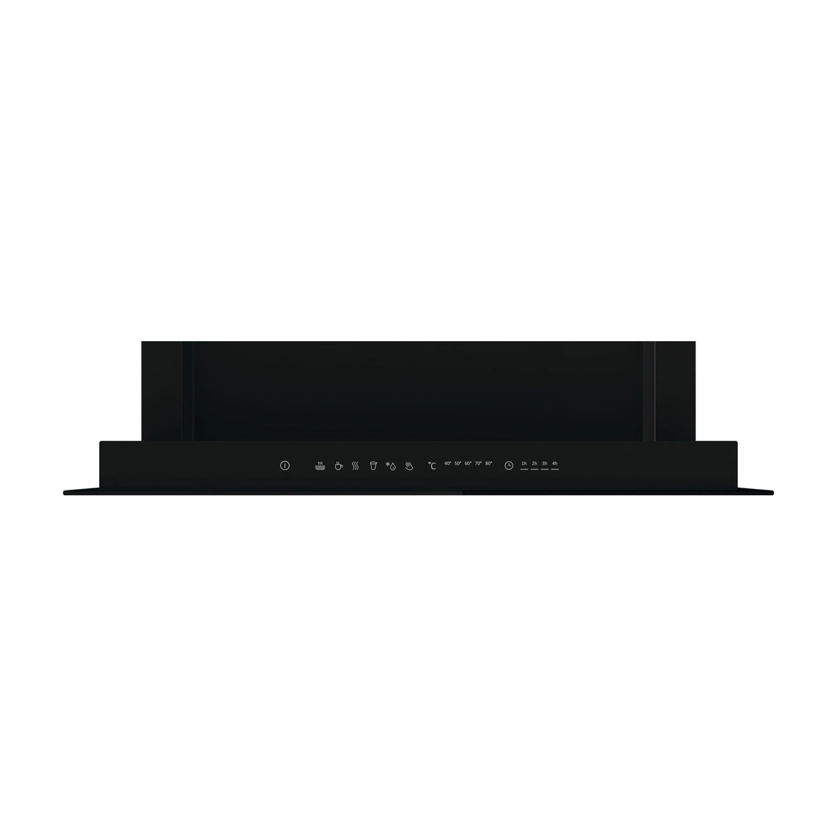 Cajón calientaplatos Hisense WDH14BG, cristal negro y control táctil