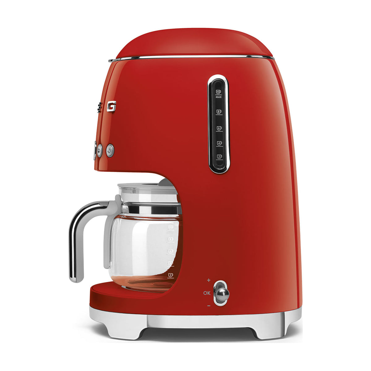 Cafetera de goteo Smeg DCF02RDEU de 10 tazas y 1050 W