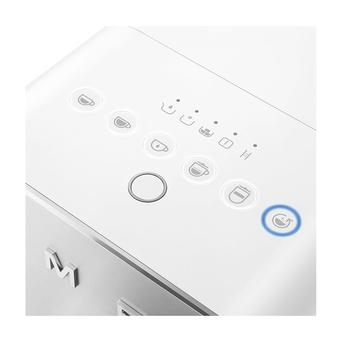 Cafetera superautomática Smeg BCC13WHMEU blanca, 19 bar y sistema de leche