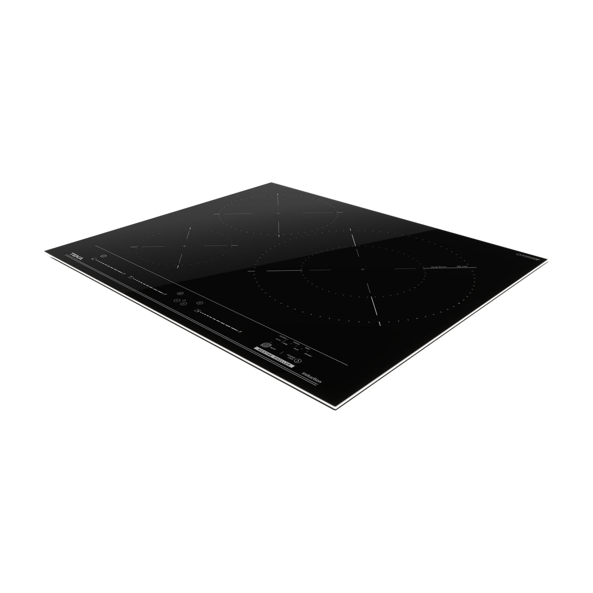 Placa de inducción Teka MestrePaeller ITC 63320 MPS BK, 3 zonas y zona XL de 32 cm