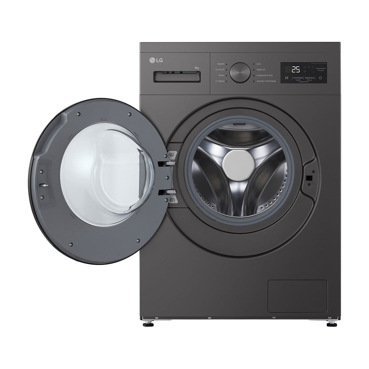 Lavadora de carga frontal LG F4A10S8NDK, 8 kg y clase A