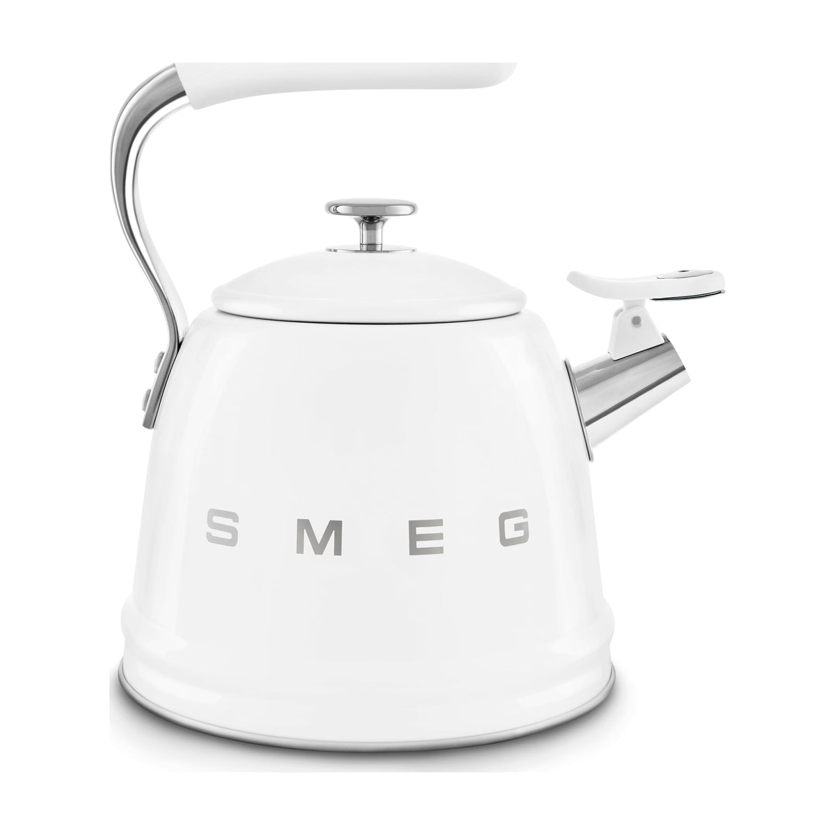 Hervidor silbante Smeg WKF01WH de 2,3 l, blanco
