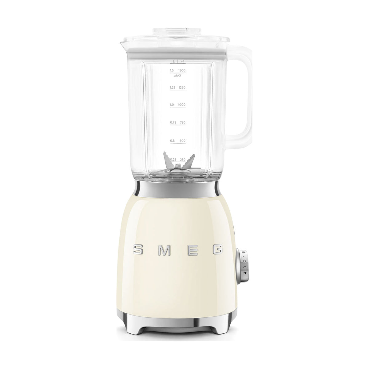 Batidora de vaso Smeg BLF03CREU, 800 W y jarra de 1,5 l