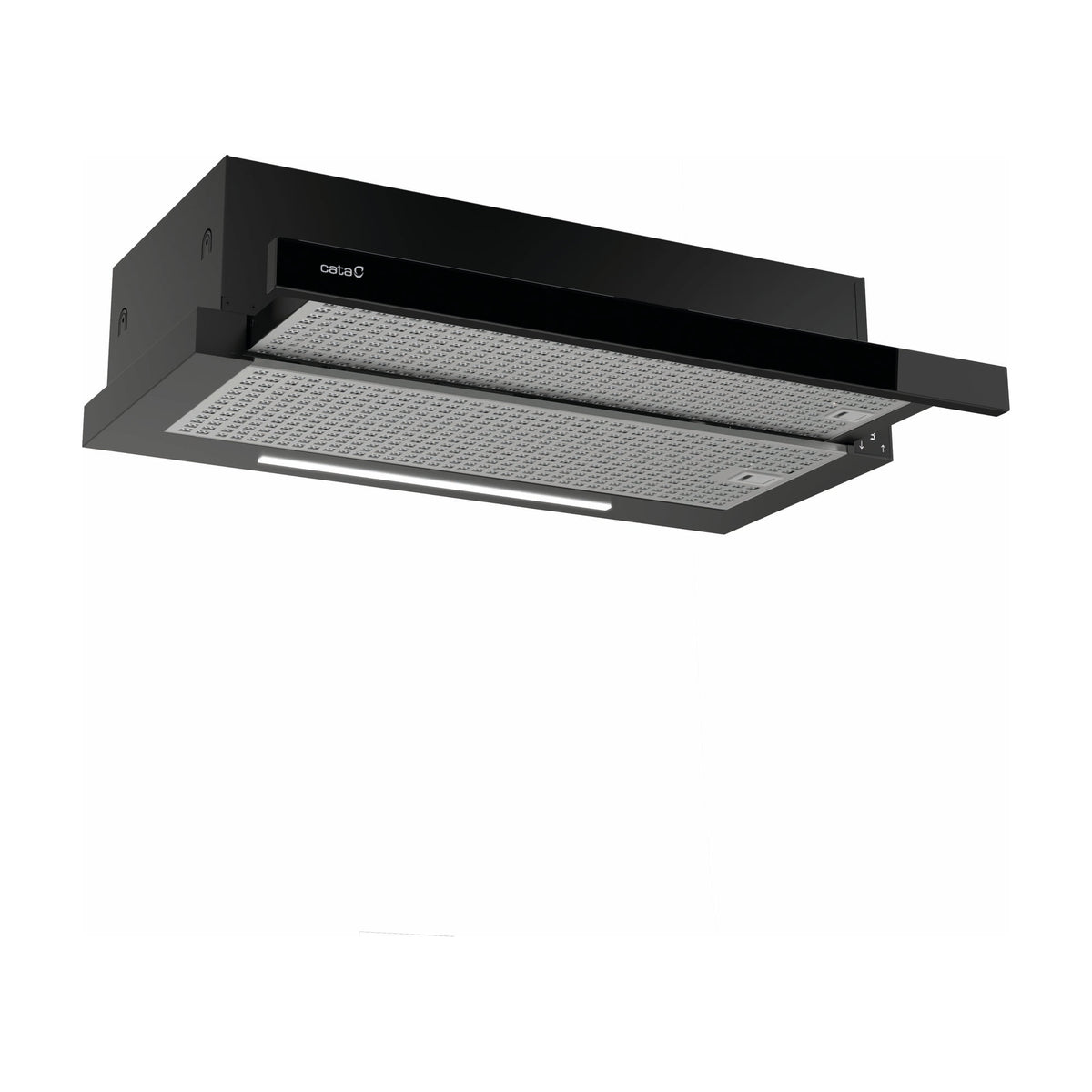 Campana telescópica CATA TFH 7430 GBK de 70 cm, negra con iluminación LED