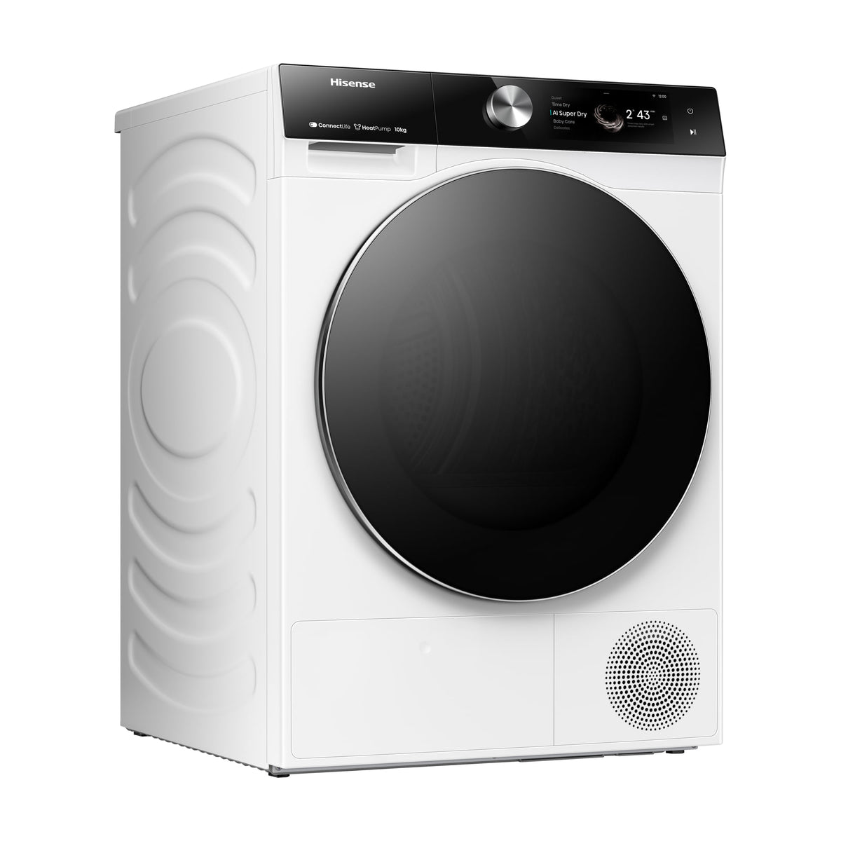 Secadora Hisense DH7S107BW de bomba de calor, 10 kg y Wi-Fi