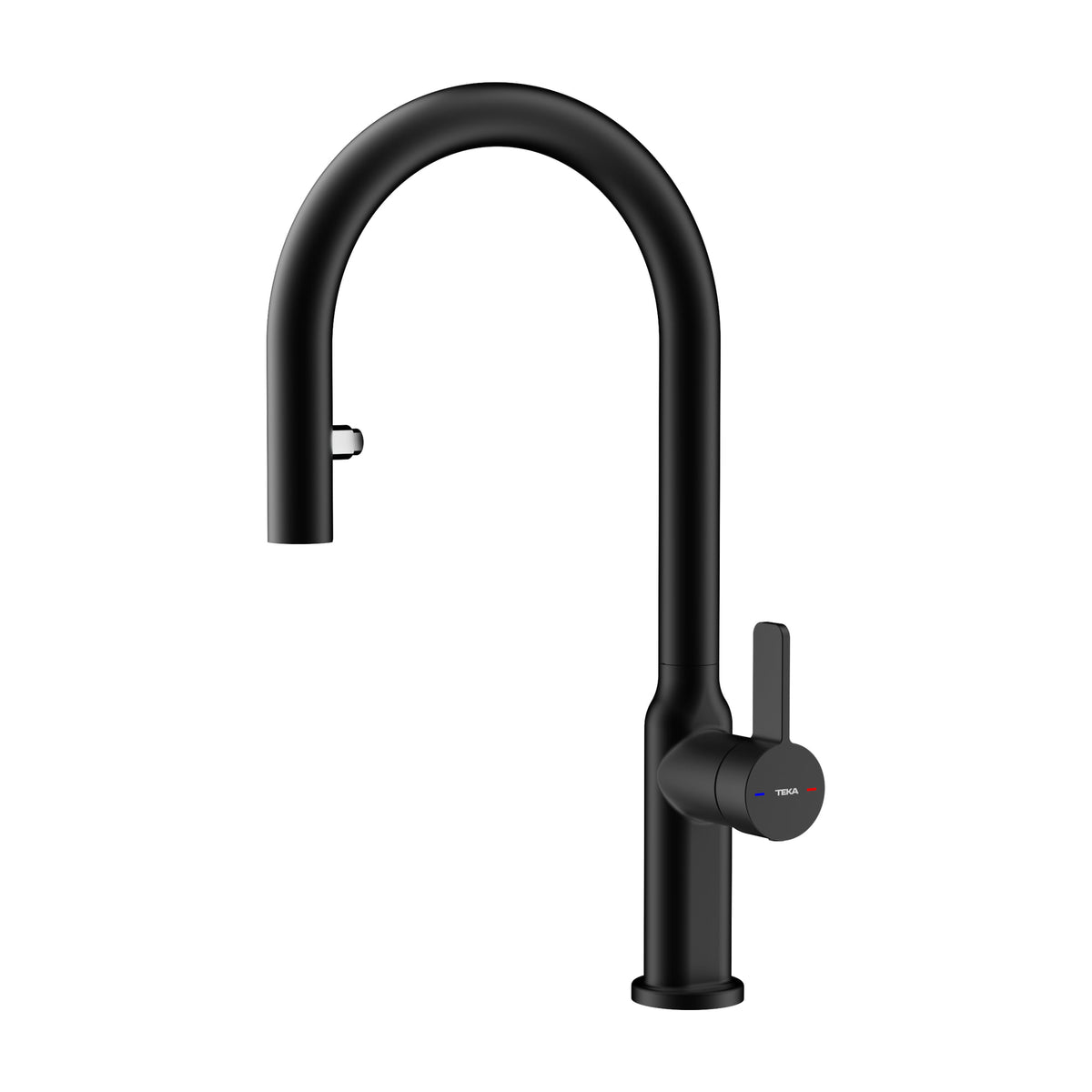 Grifo de cocina Teka Oval 9382 monomando extraíble, negro