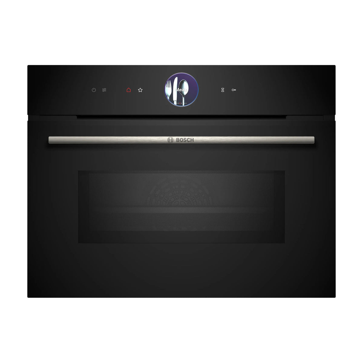 Horno compacto con microondas Bosch CMG7761B1 de 45 l, pirolítico
