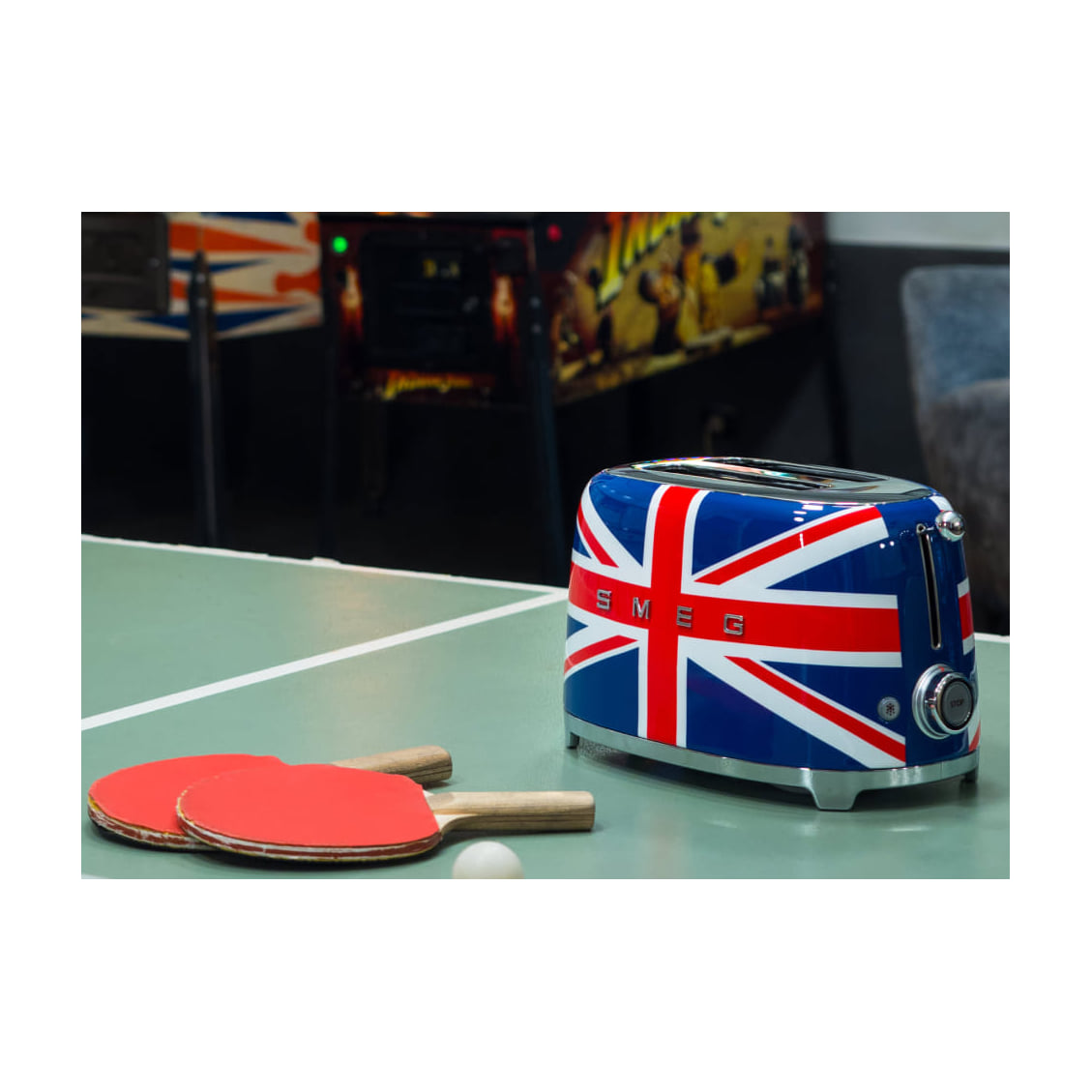 Tostadora Smeg TSF01UJEU Union Jack, 2 ranuras y 950 W