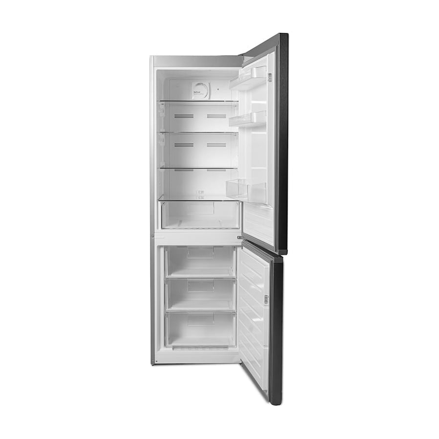 Frigorífico combi Exquisit KGC350-NF-040E Inoxlook, Total No Frost, 295 l