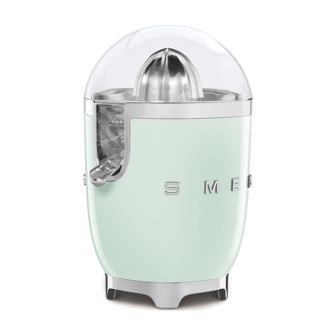 Exprimidor Smeg CJF11PGEU verde pastel, 70 W y cono universal