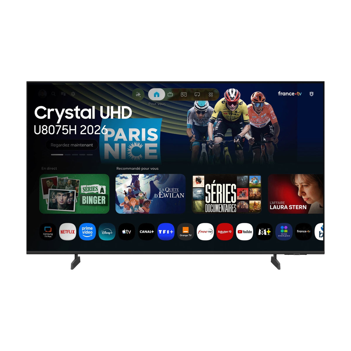 Televisor Samsung TU50U8075HUXXC de 50 pulgadas, 4K UHD Smart TV