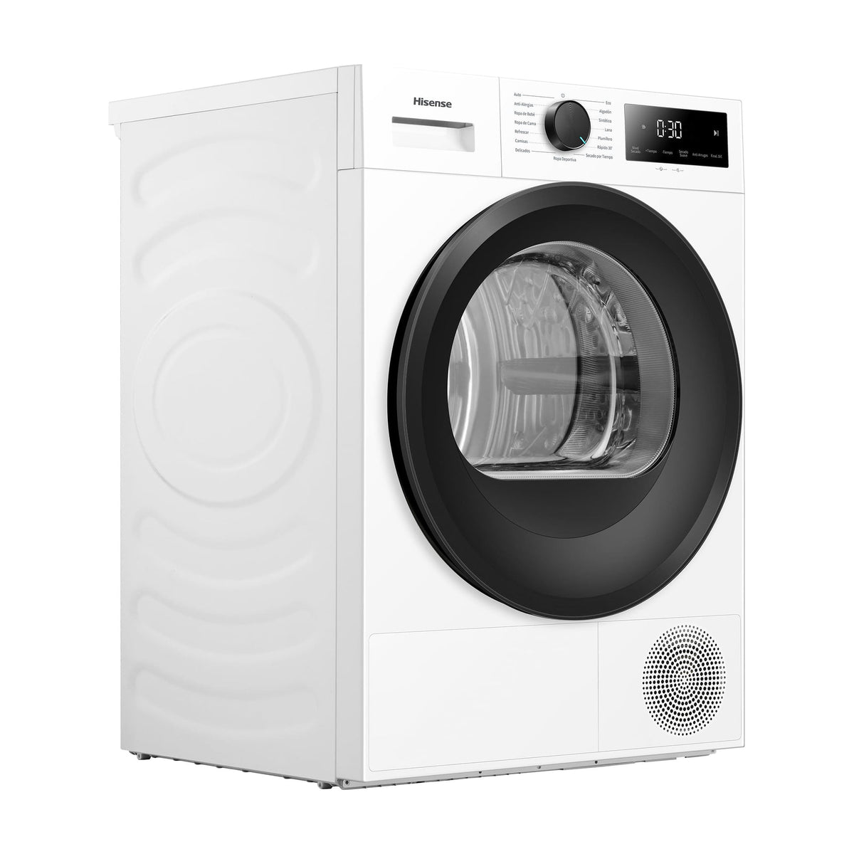 Secadora Hisense DH1I900UWDC de bomba de calor, 9 kg y clase D