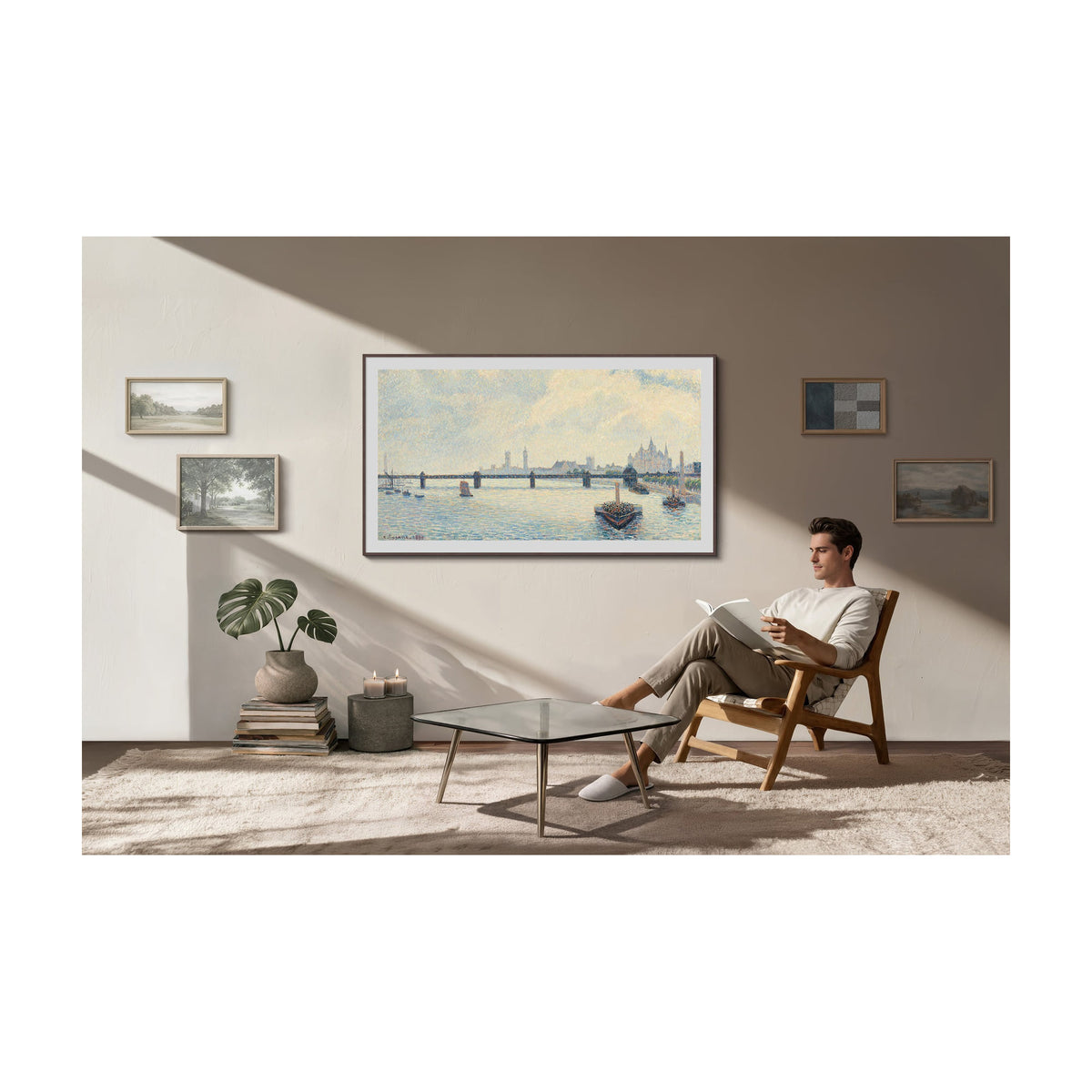 Televisor Samsung The Frame TQ55LS03HAUXXC de 55 pulgadas, QLED 4K