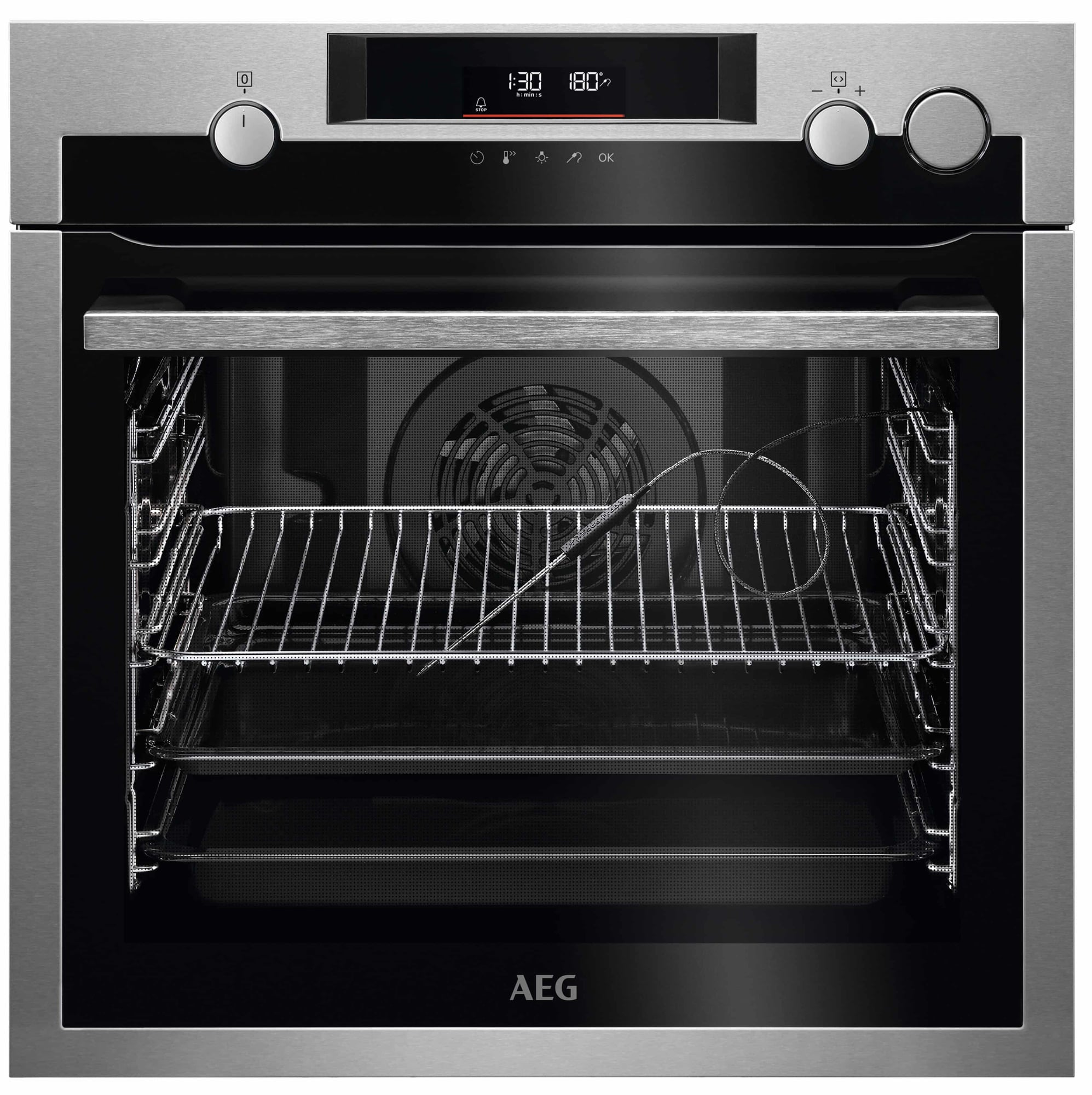 Horno de vapor AEG BSE572360M de 72 l con limpieza pirolítica