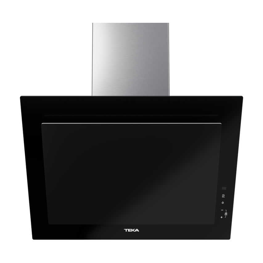 Campana decorativa Teka DVT Pro 68660 TBS BK de 60 cm, cristal negro