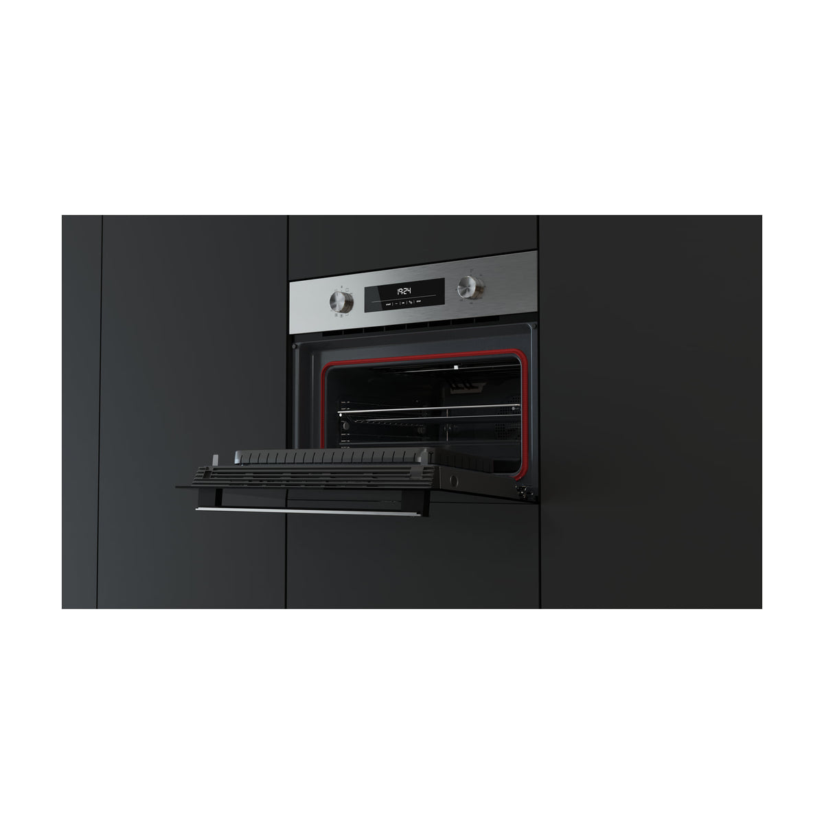 Horno compacto con microondas Teka NEO HSC 6440 C, 40 l, HydroClean