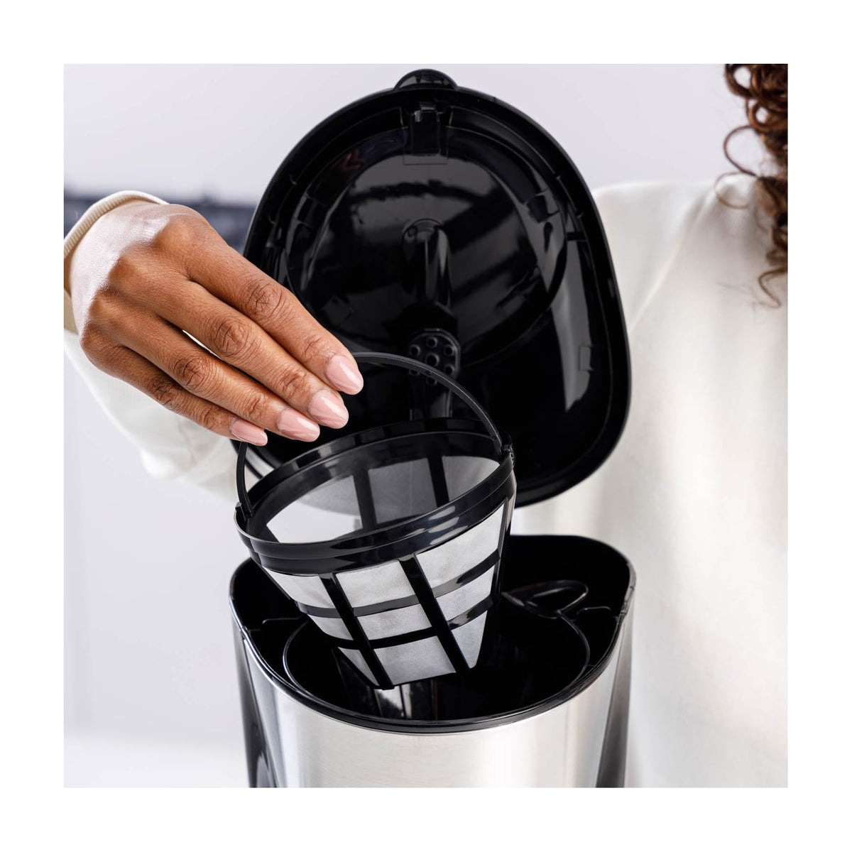 Cafetera de goteo Taurus Verona 12 Inox, 1000 W y 12 tazas